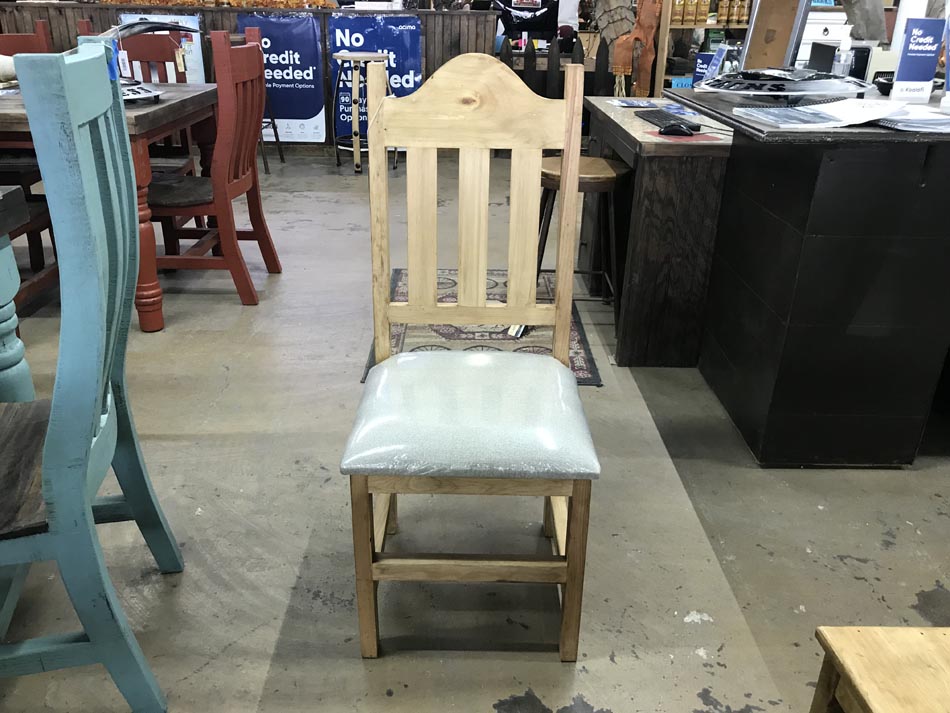 Beautiful mission-style chair in light pine.