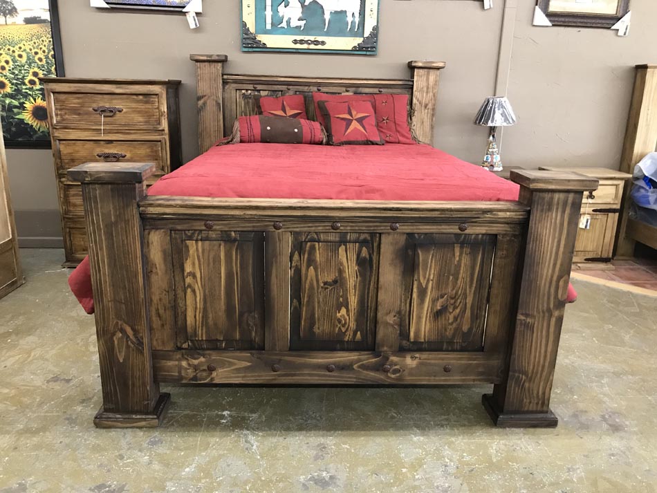 Distressed walnut chest of drawers from Rustic Furniture Warehouse in Lubbock.